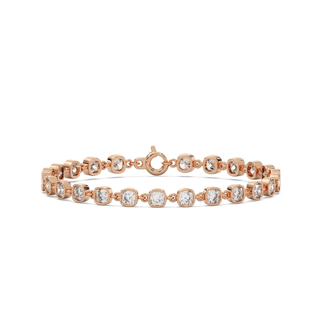 Rose Link Bracelet Silver Rosegold