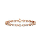 Rose Link Bracelet Silver Rosegold
