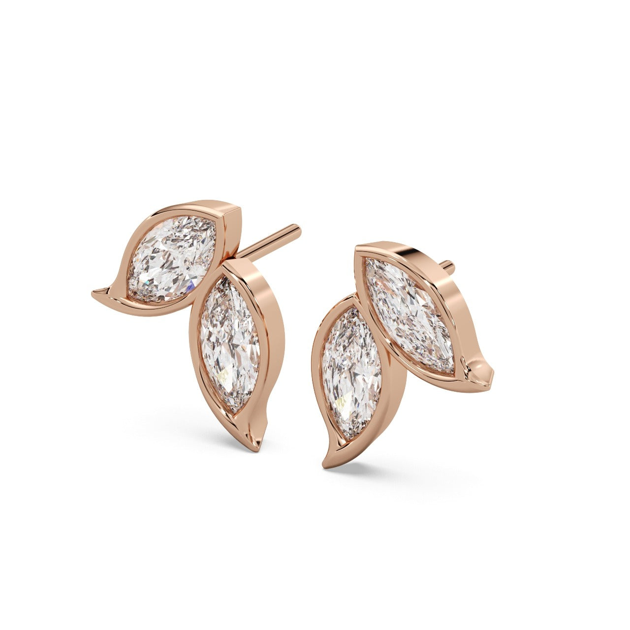 Spring Studs 14k Rosegold