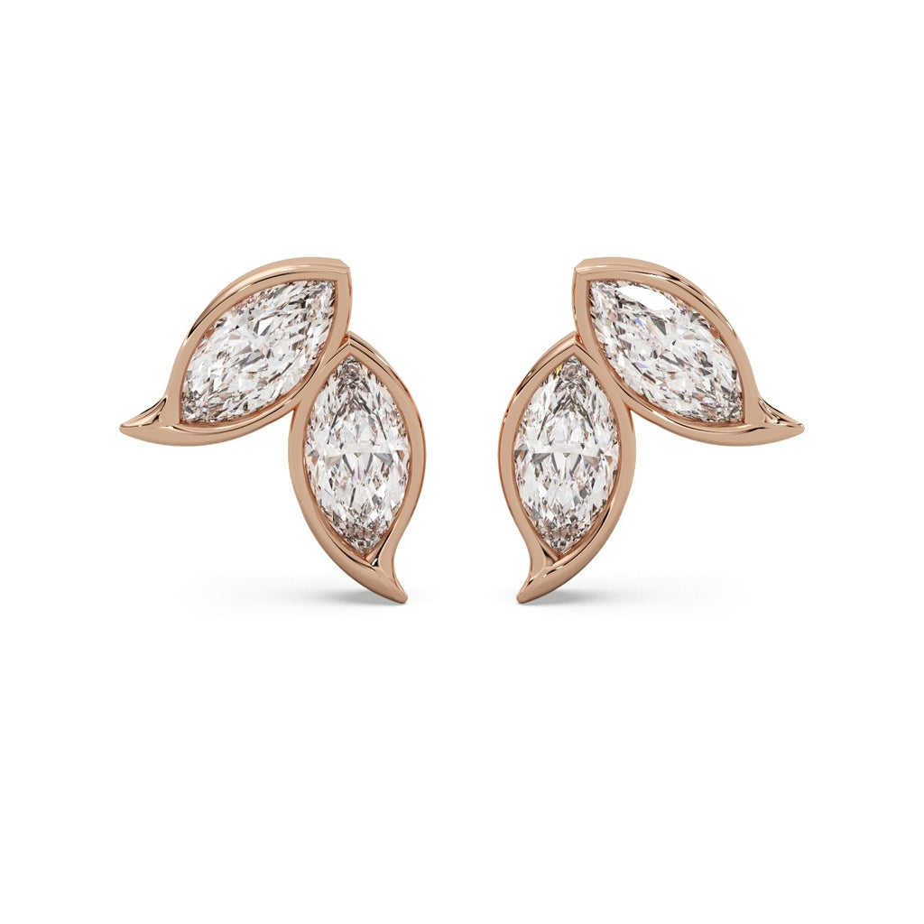 Spring Studs 14k Rosegold