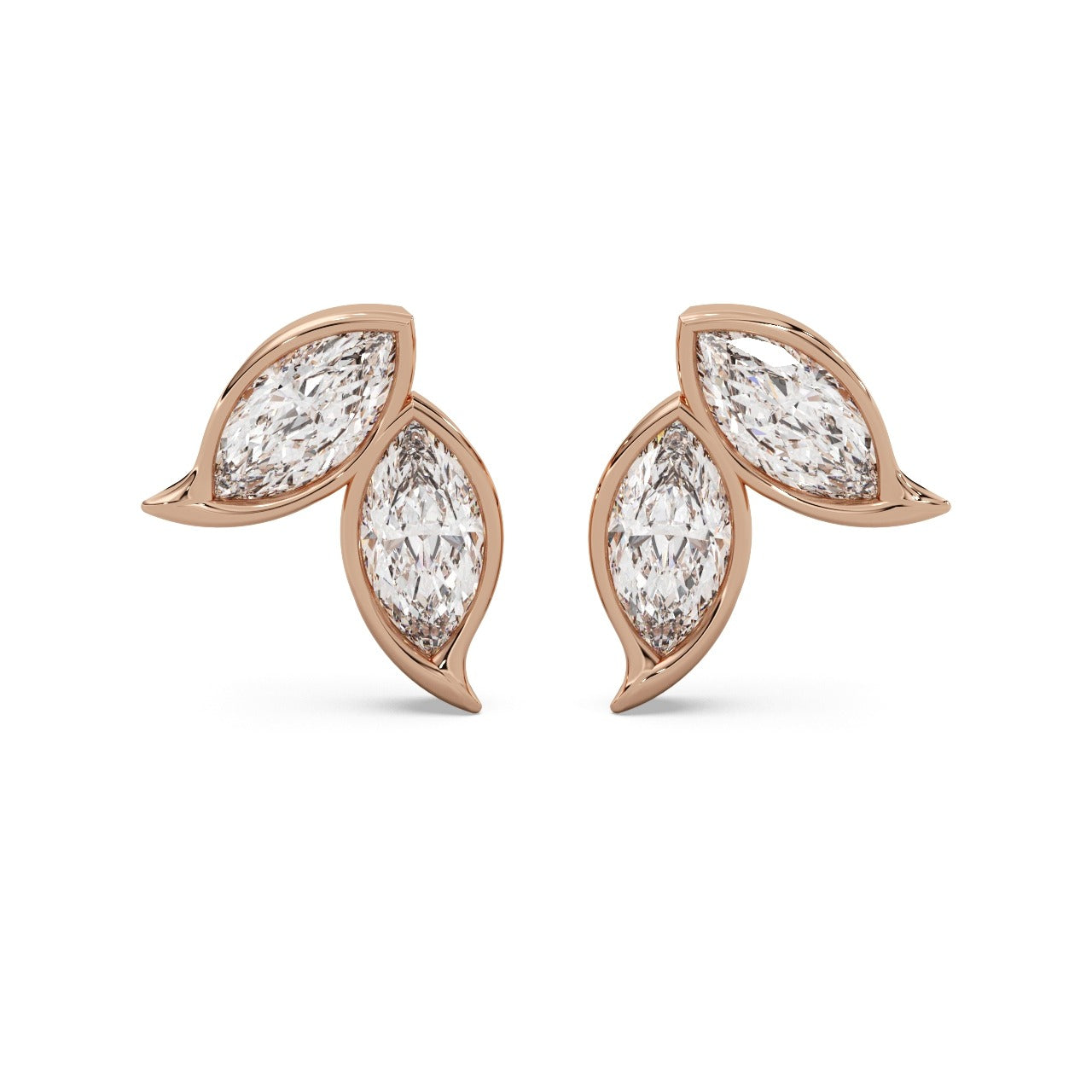 Spring Studs 14k Rosegold