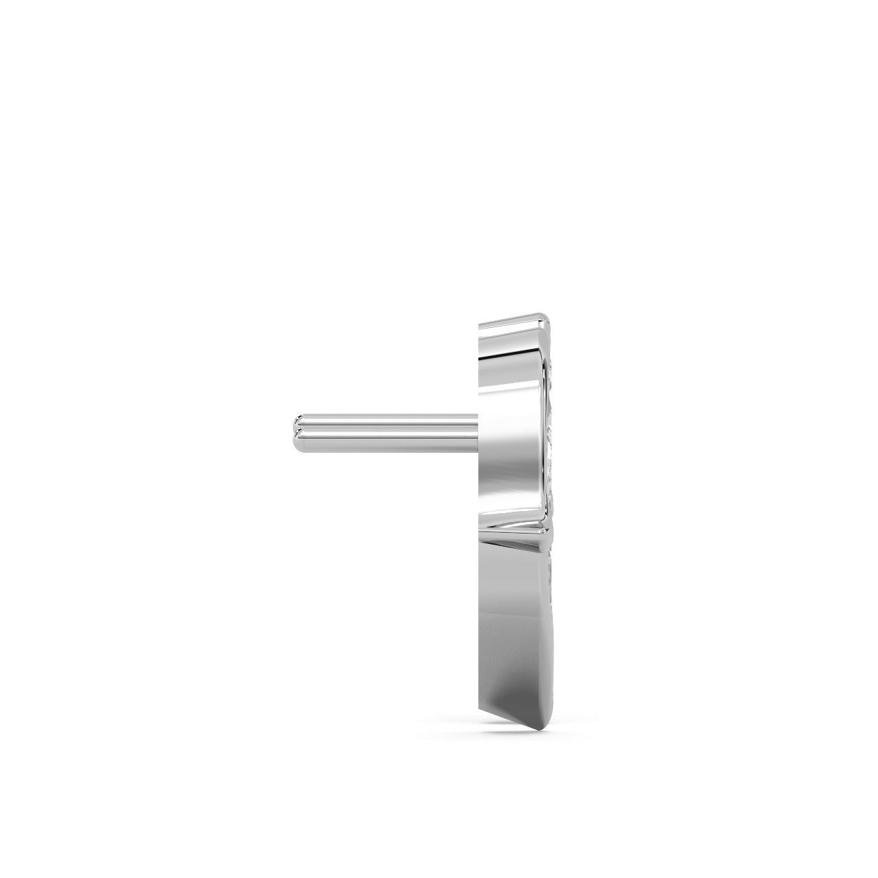 Spring Studs 14k White