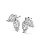 Spring Studs 14k White