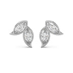 Spring Studs 14k White