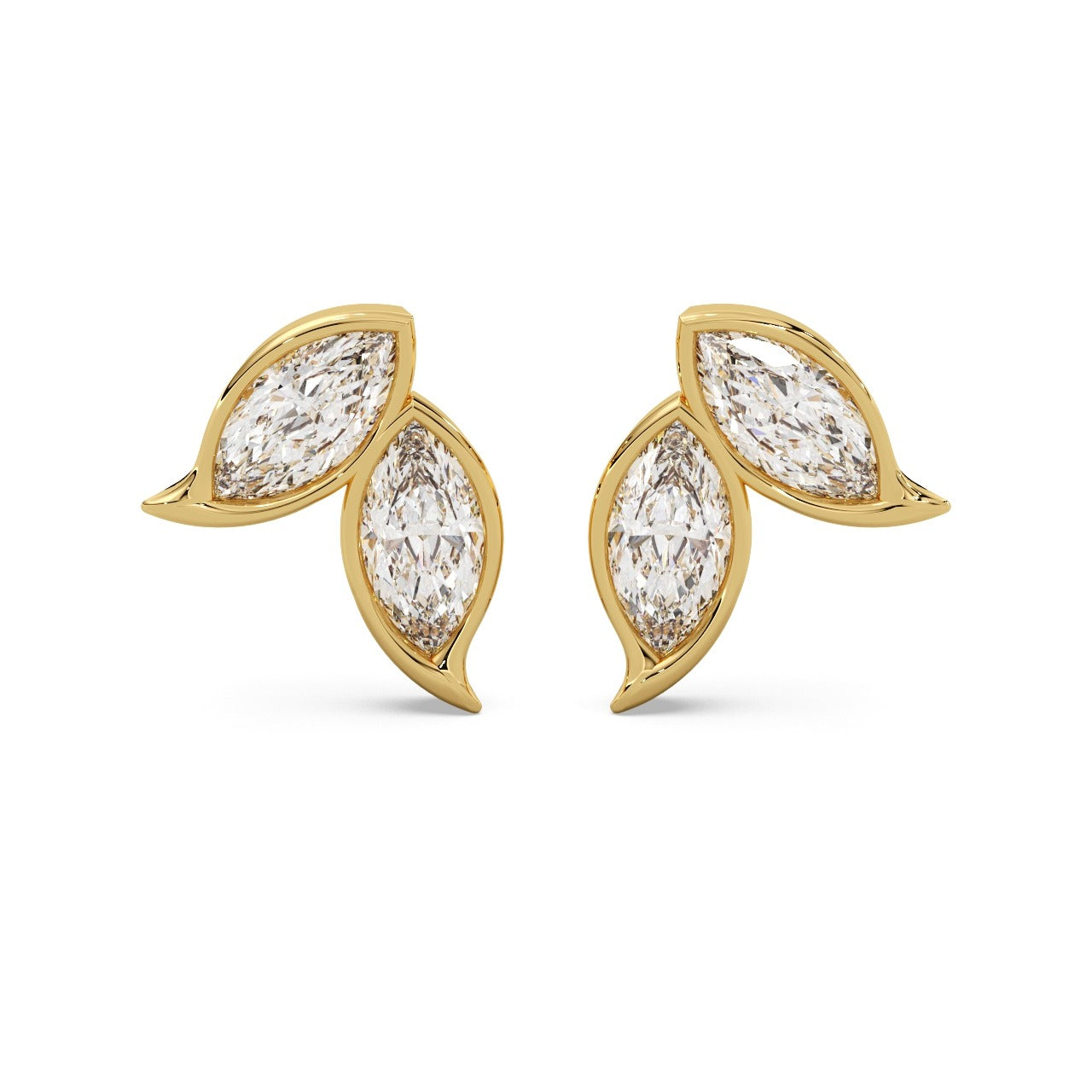 Spring Studs Silver Gold