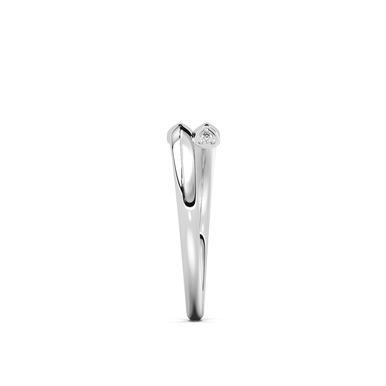 Twine Diamond Ring 14k White