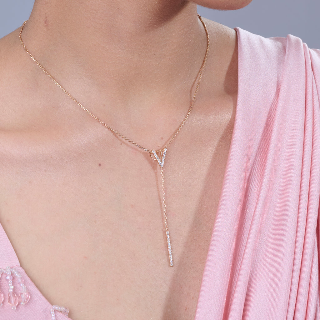 Raya Necklace Silver White