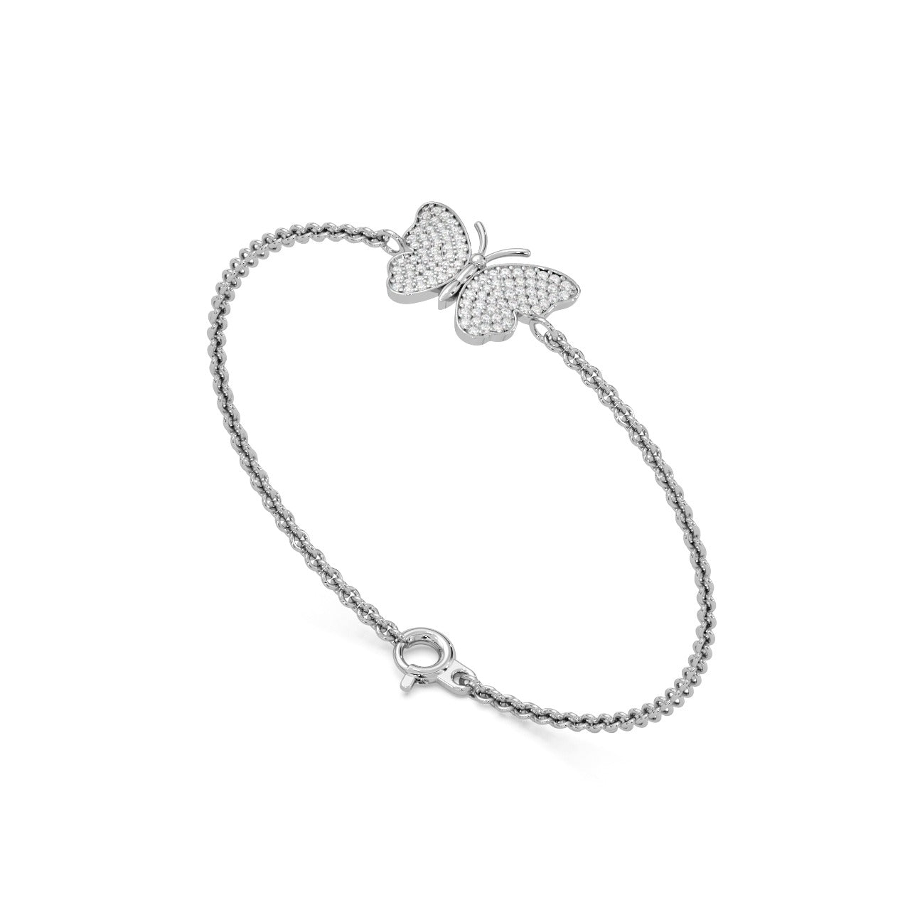 Flutter Bracelet 14k White