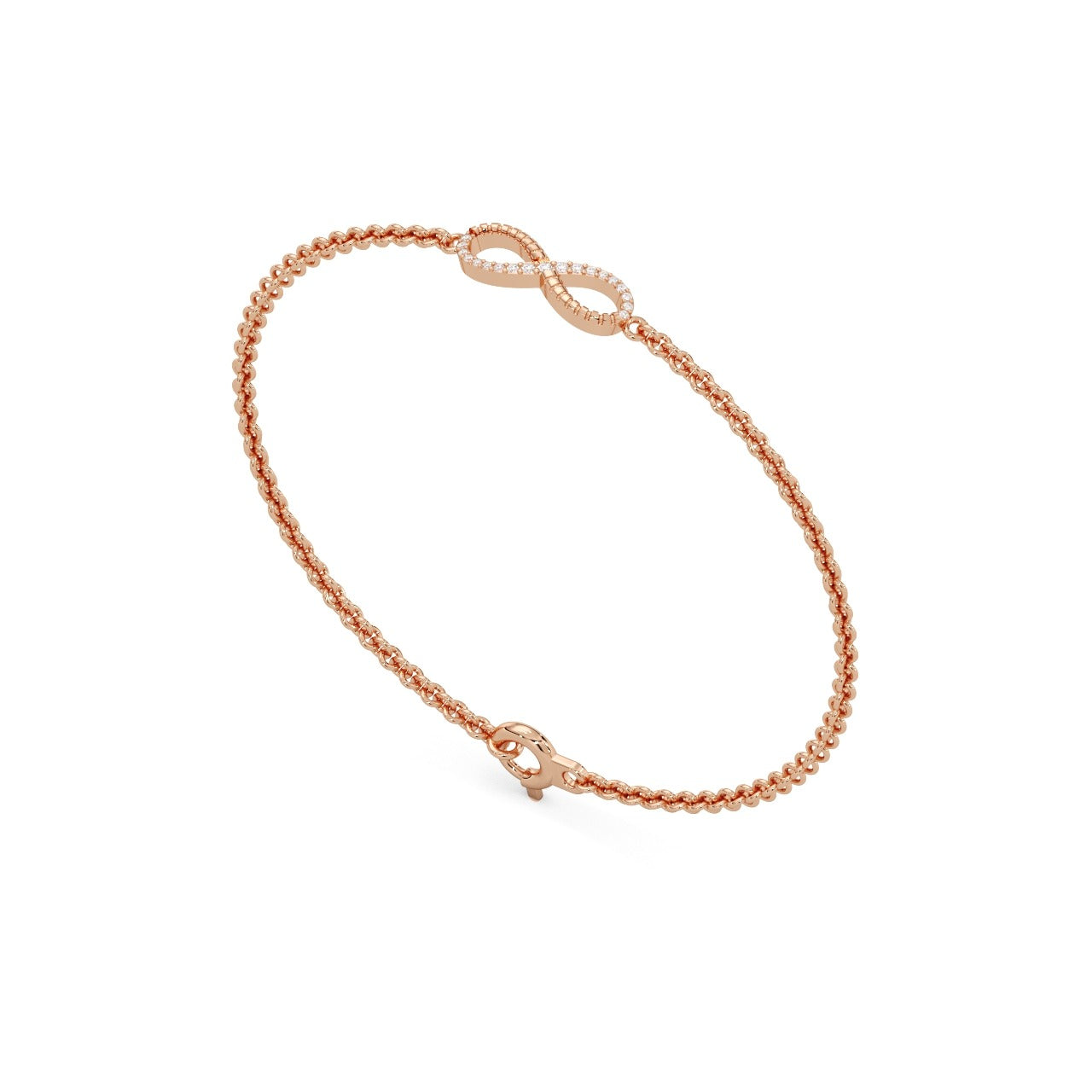 Eterna Loop Bracelet 14k Rosegold