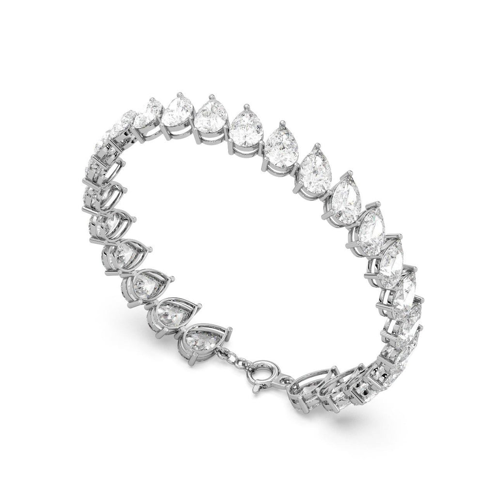 Celeste Drop Bracelet 18k White
