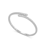 The Embrace Bracelet Silver White
