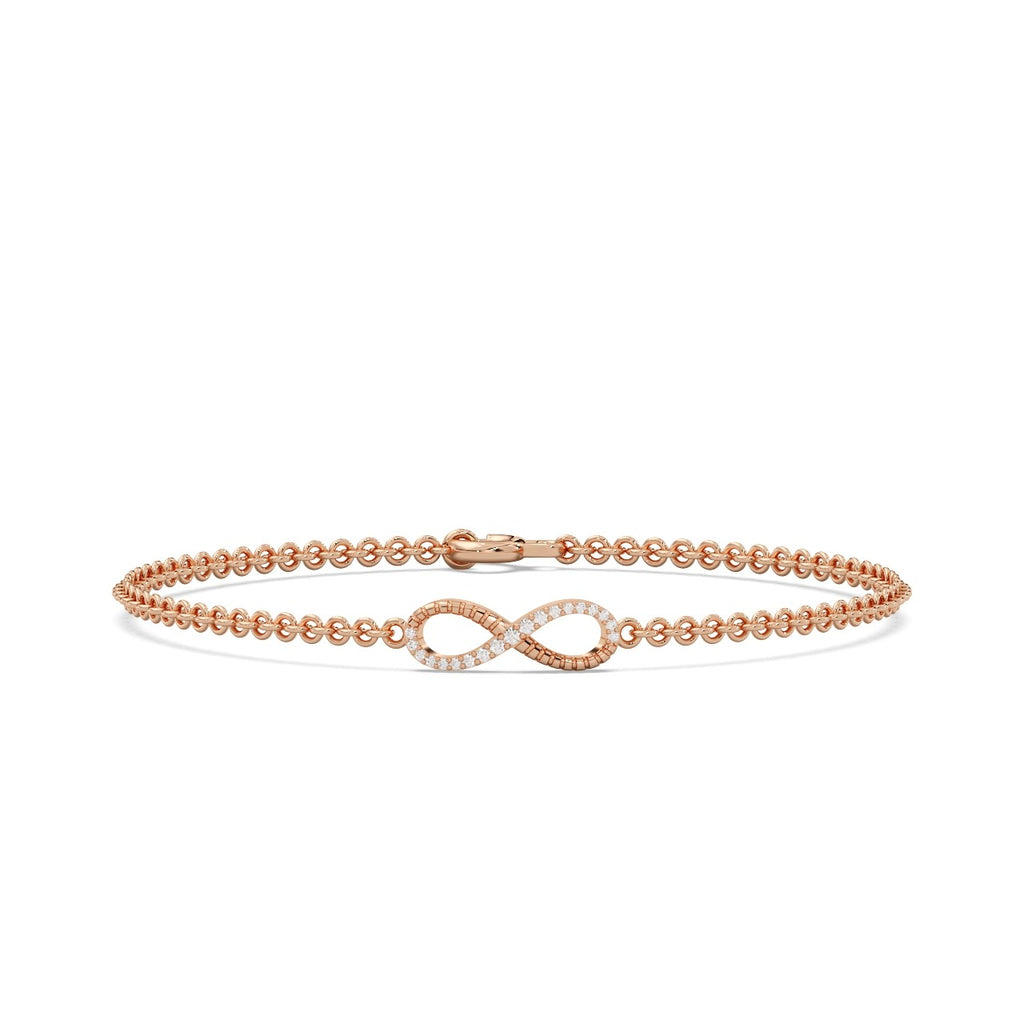 Eterna Loop Bracelet Silver Rosegold
