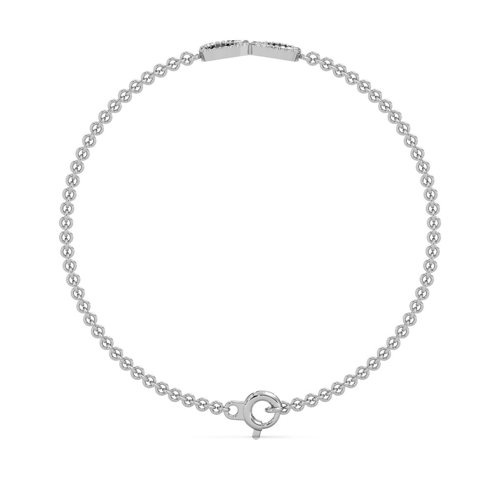 Eterna Loop Bracelet Silver White