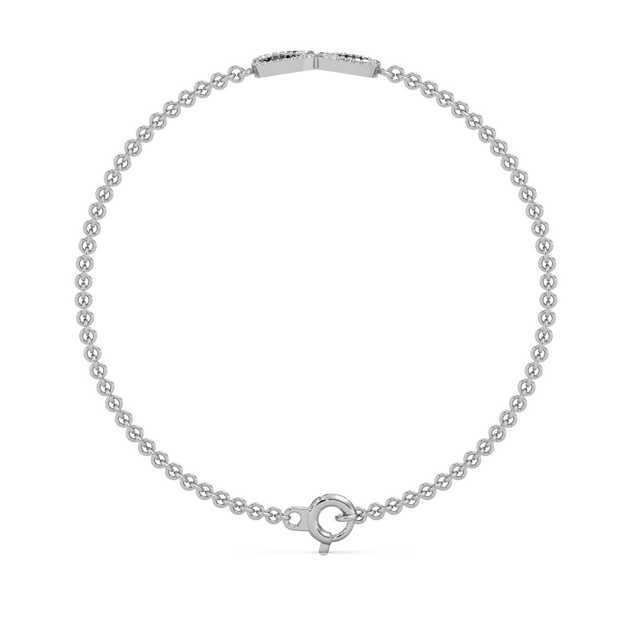 Eterna Loop Bracelet Silver White