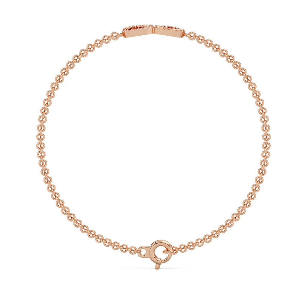 Eterna Loop Bracelet Silver Rosegold