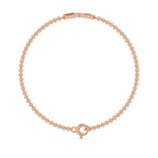 Eterna Loop Bracelet Silver Rosegold