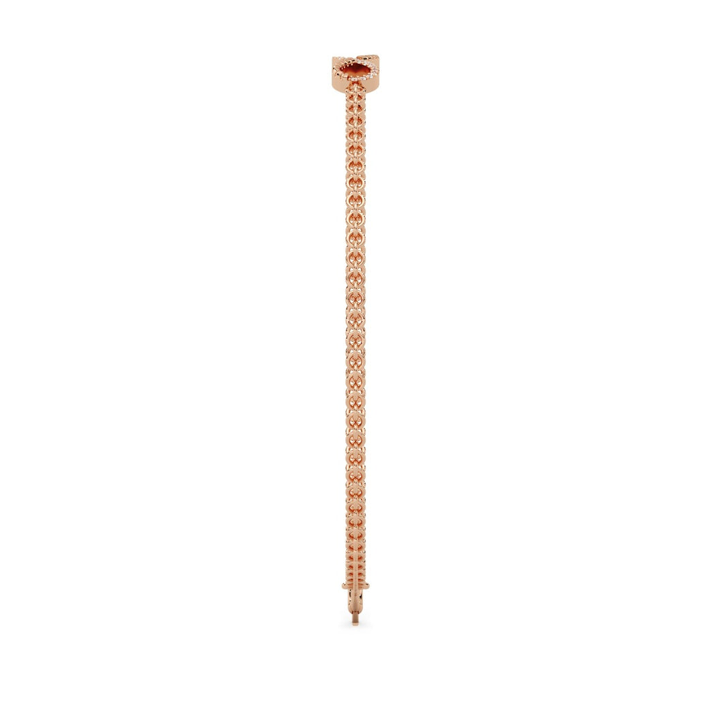 Eterna Loop Bracelet Silver Rosegold
