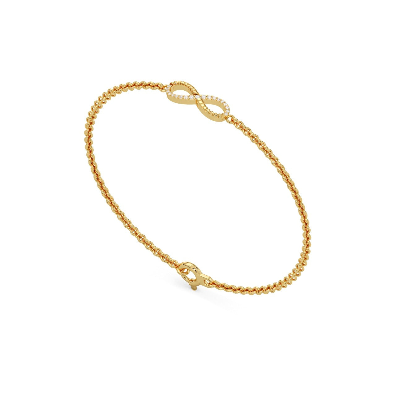 Eterna Loop Bracelet Silver Gold