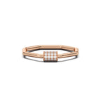 Octa Halo Ring Silver Rosegold