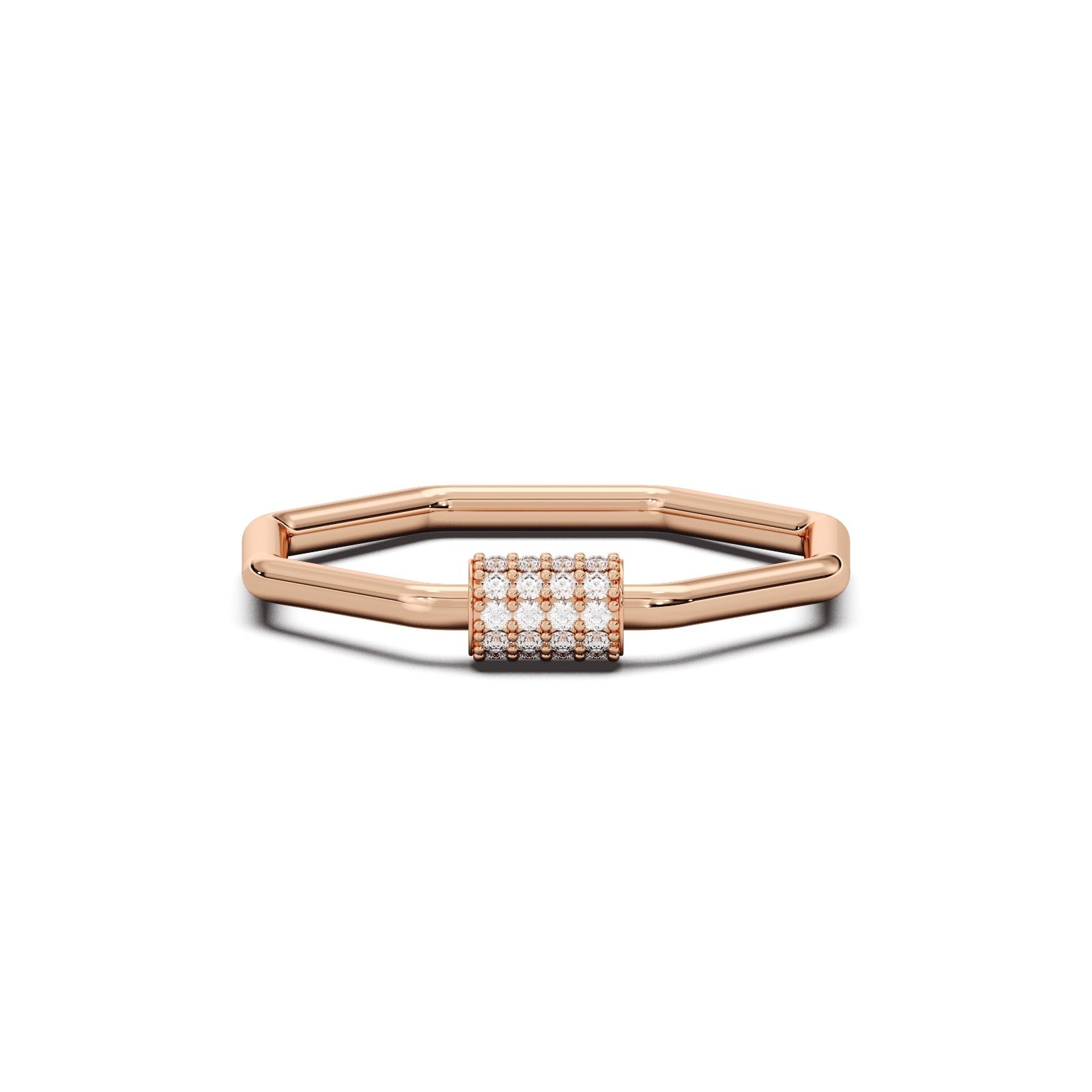 Octa Halo Ring 14k Rosegold