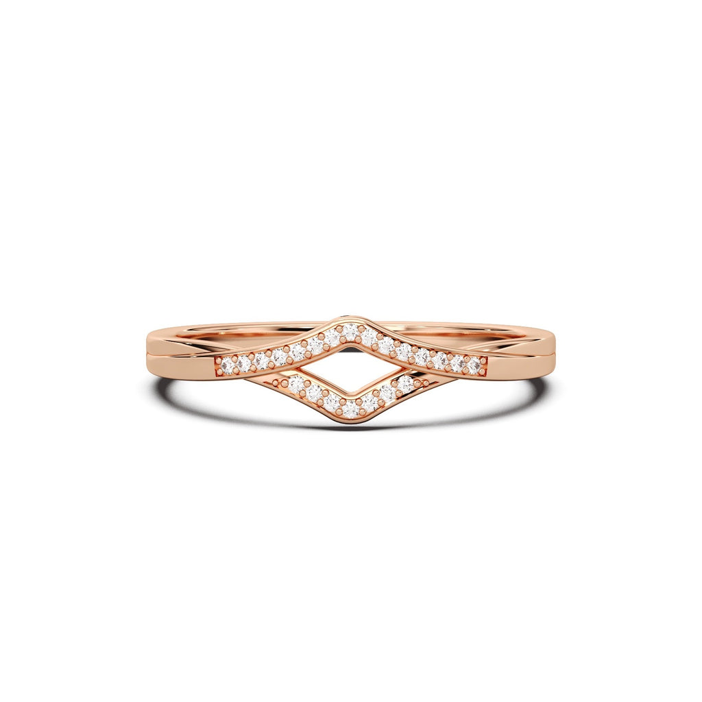 Vera Diamond Ring - Sterling Silver (Rosegold)