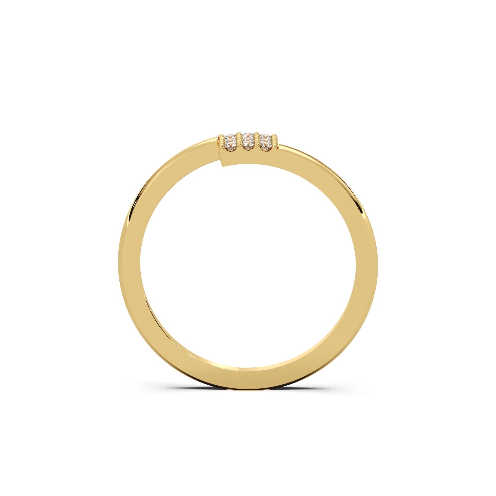 Cubic Cluster Ring 18k Gold