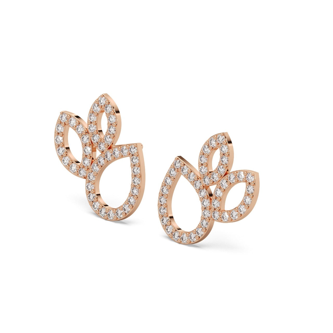 Dewdrop Studs 14k Rosegold