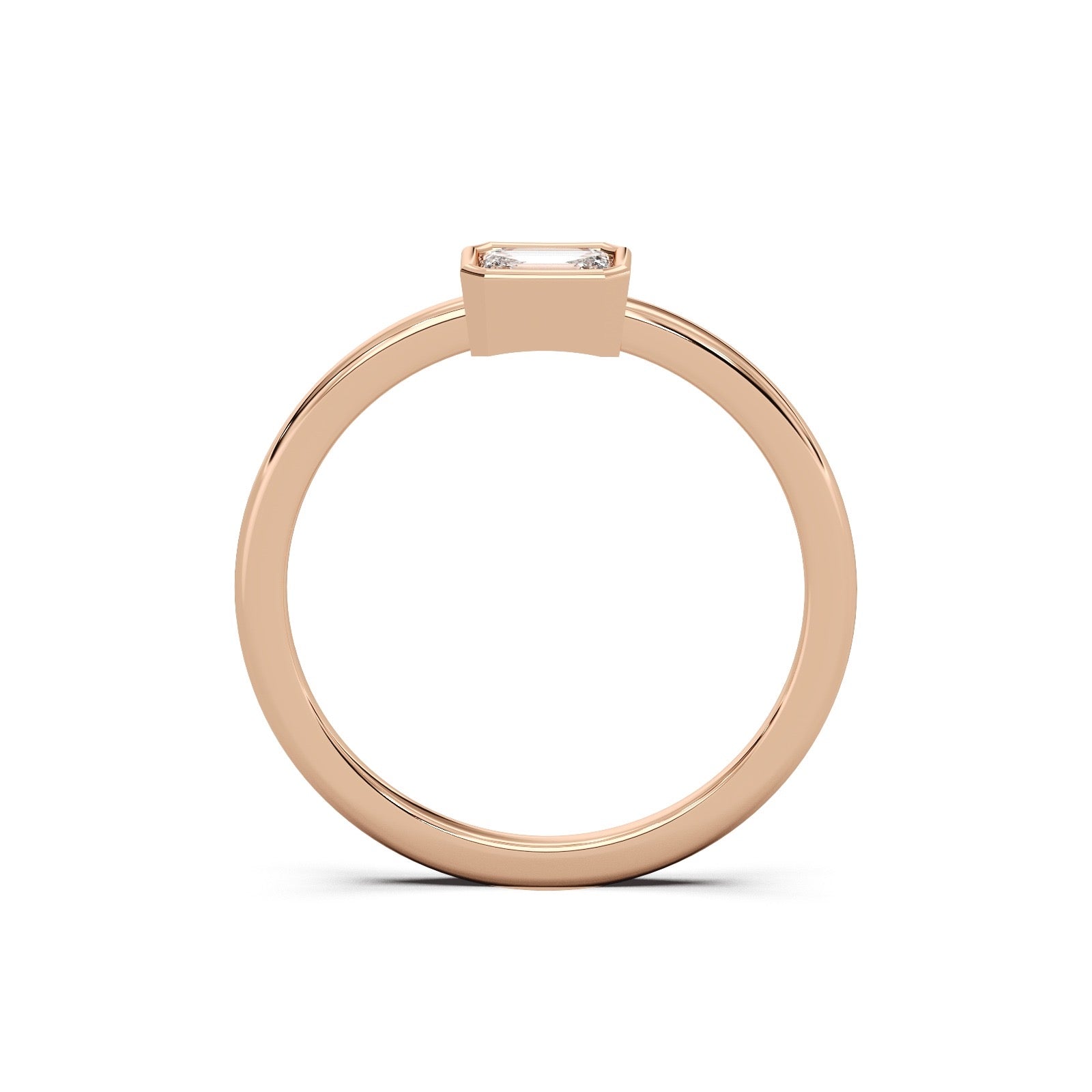The Roma Diamond Ring - 14k Rose Gold