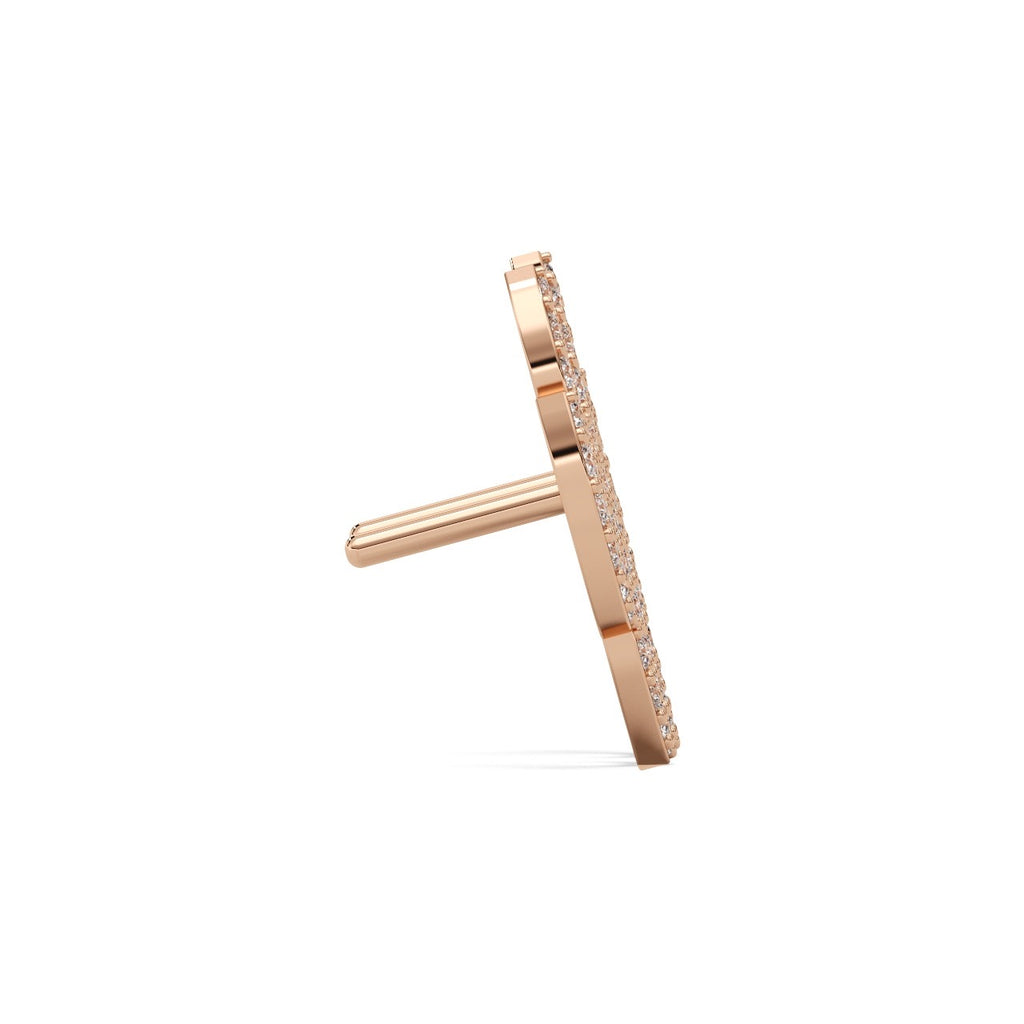 Dewdrop Studs Silver Rosegold