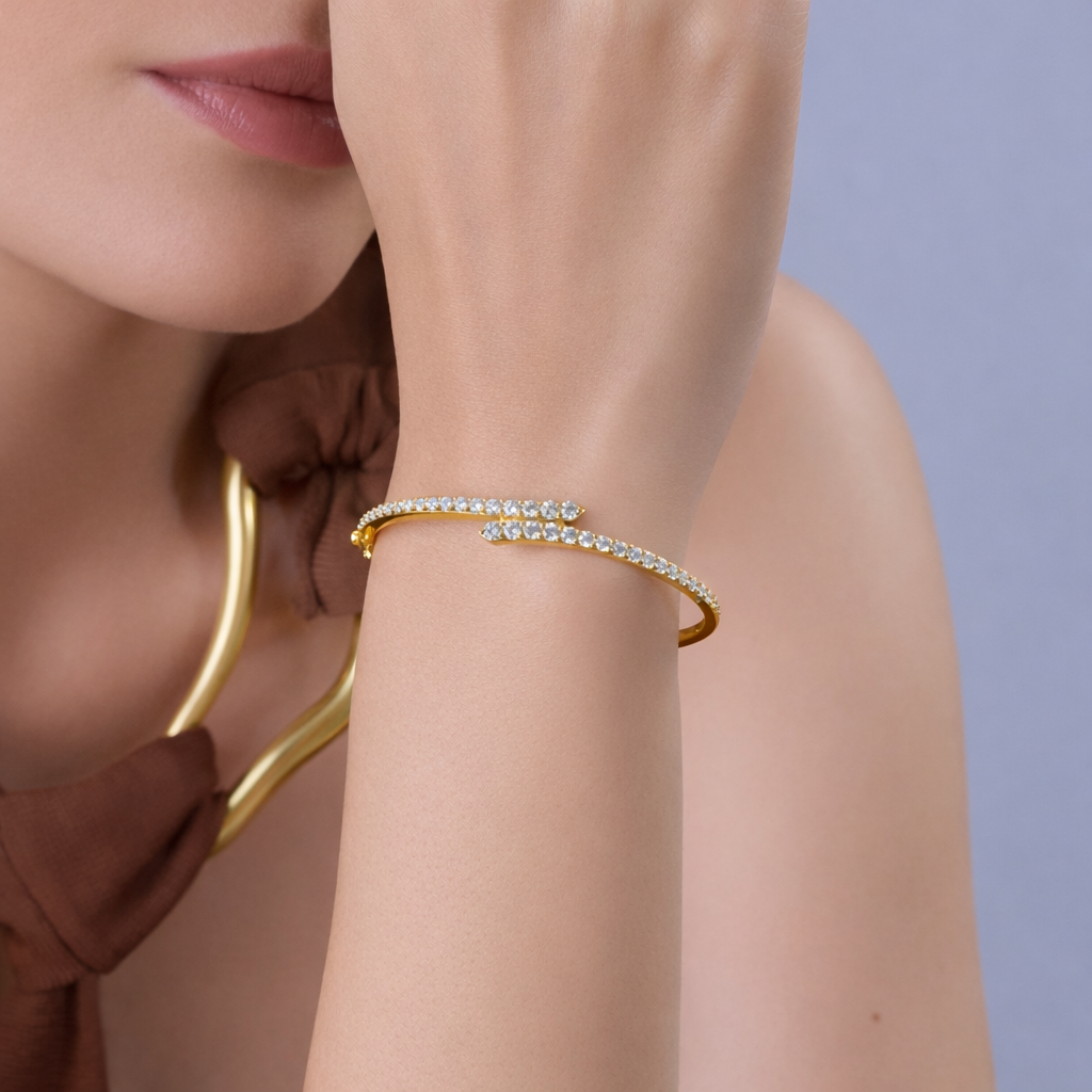 The Embrace Bracelet Silver Rosegold