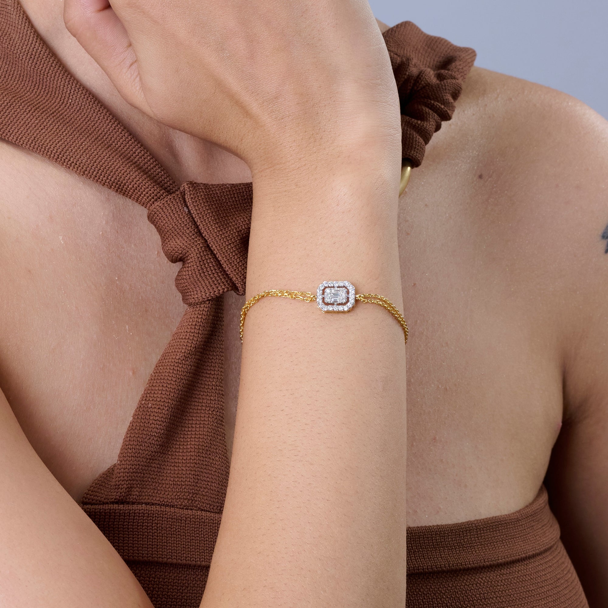 Metra Bracelet Silver Rosegold