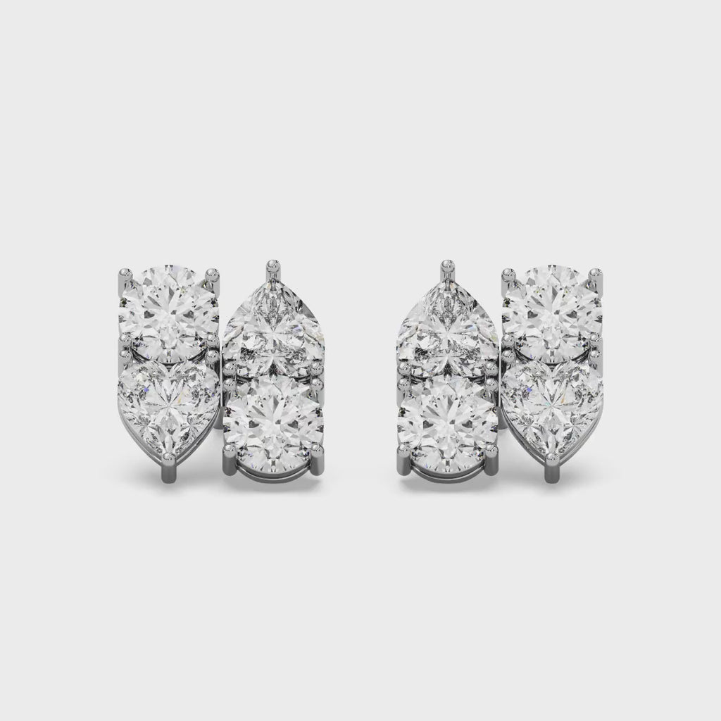 Artemis Studs 14k White