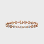 Rose Link Bracelet Silver Gold