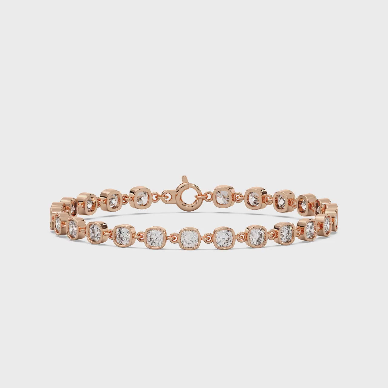 Rose Link Bracelet Silver Gold
