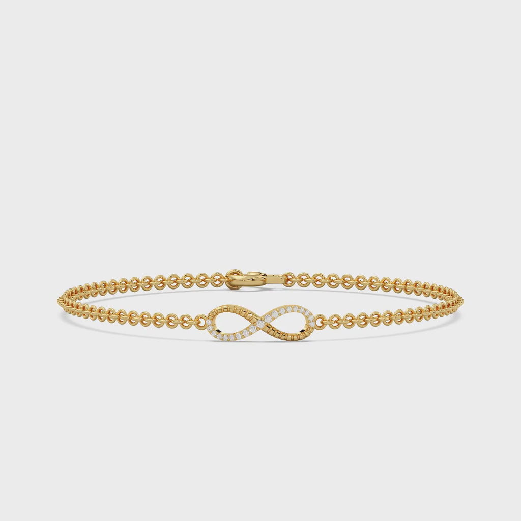 Eterna Loop Bracelet Silver White