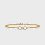 Eterna Loop Bracelet Silver White
