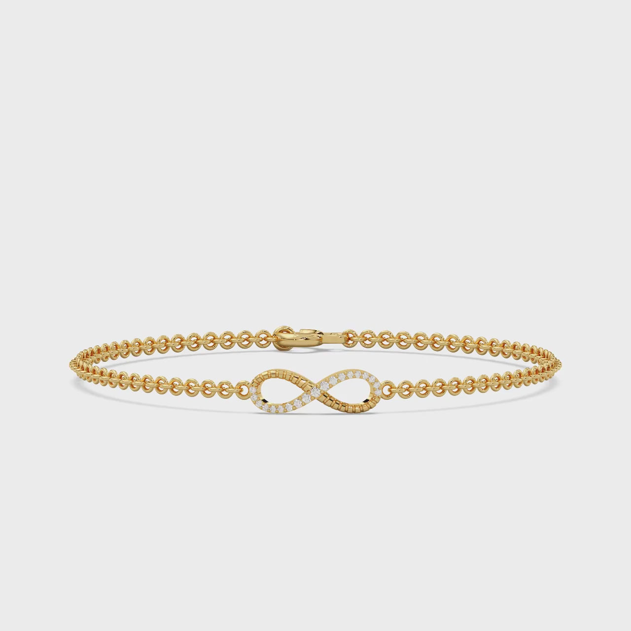 Eterna Loop Bracelet Silver White