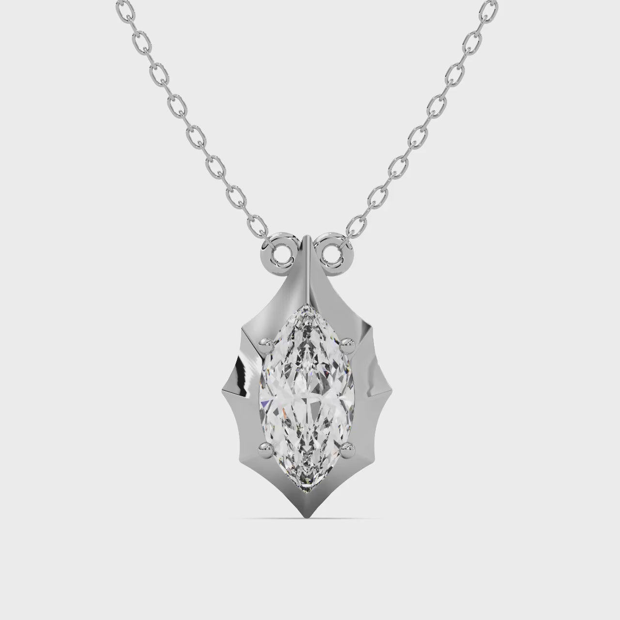 Regalia Pendant Silver Rose