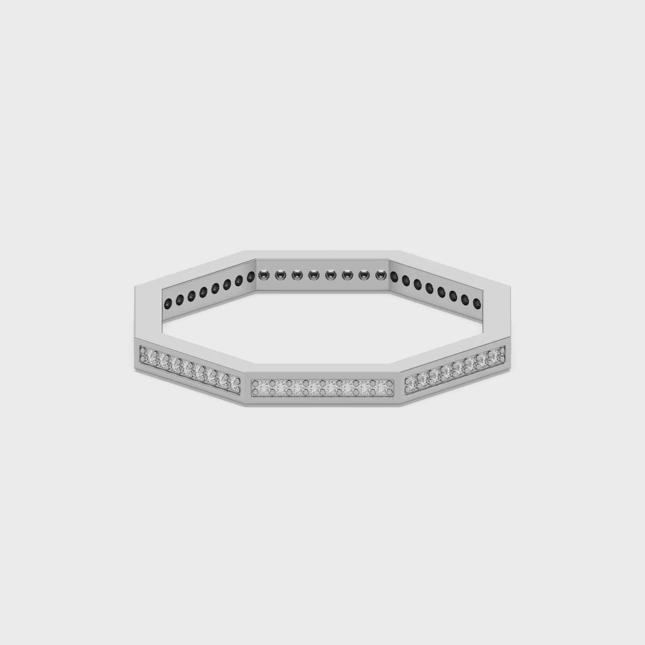 The Octagon Silver White