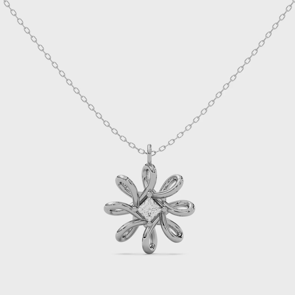 Dahlia Pendant 14k Rose