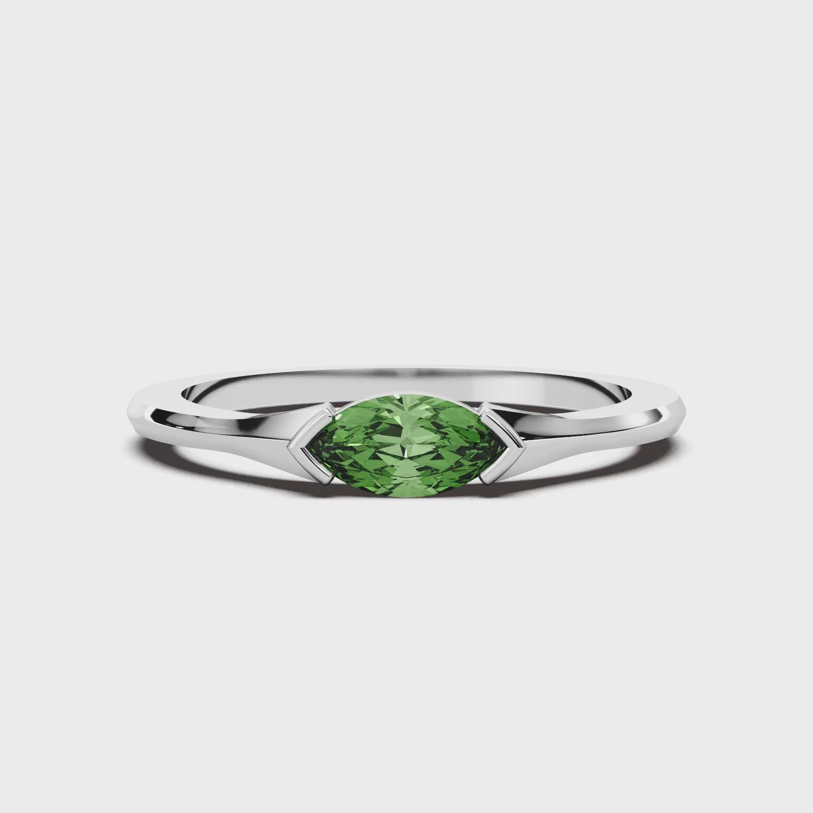 The Sage Ring Silver White