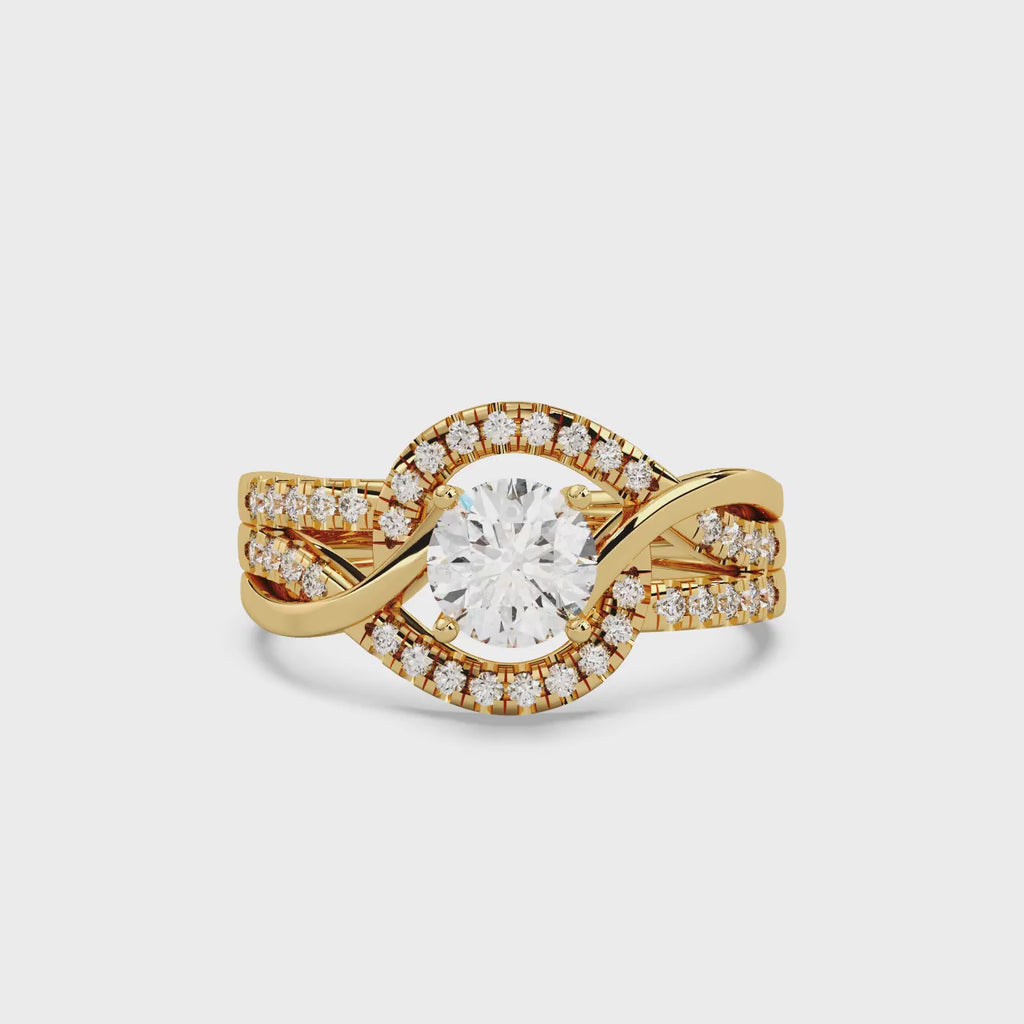 Valeria Solitaire Ring Silver RoseGold