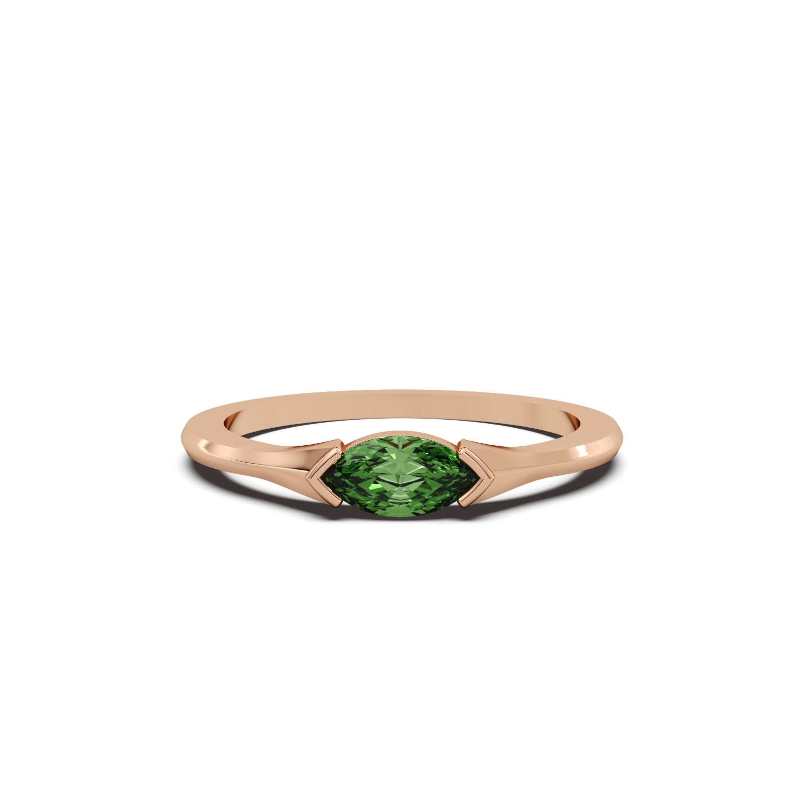The Sage Diamond Ring - 18k Rose Gold
